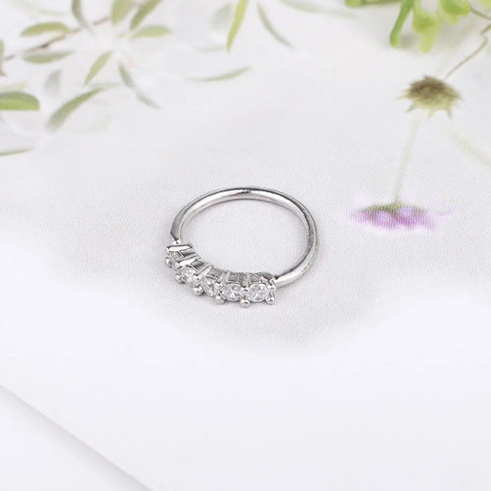 Women Men Tiny Helix Cartilage Ear Piercing Ear Hoop Nose ring Jewelry Body Piercing Fashion Accessories