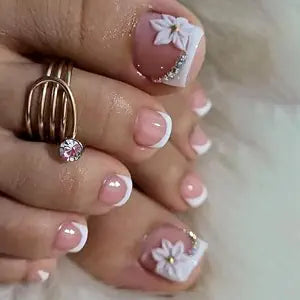 Uñas postizas para dedos de los pies