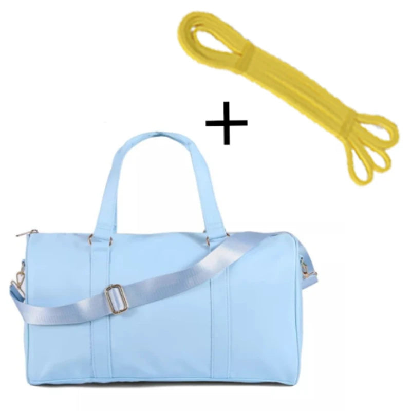 Large-capacity waterproof nylon sports fitness bag, portable messenger storage bag