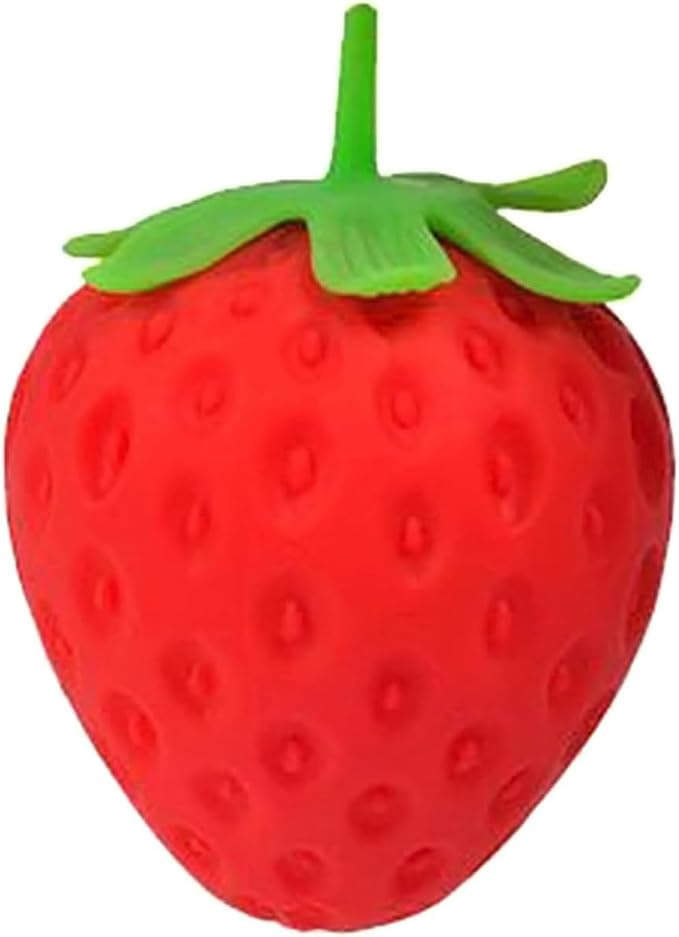 Juguete sensorial sensorial de fresa Squishy gigante gigante de levantamiento lento para aliviar el estrés, juguete para apretar frutas realistas para alivio, regalos de fiesta para adultos y niños