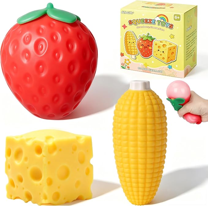 3 piezas de frutas para apretar