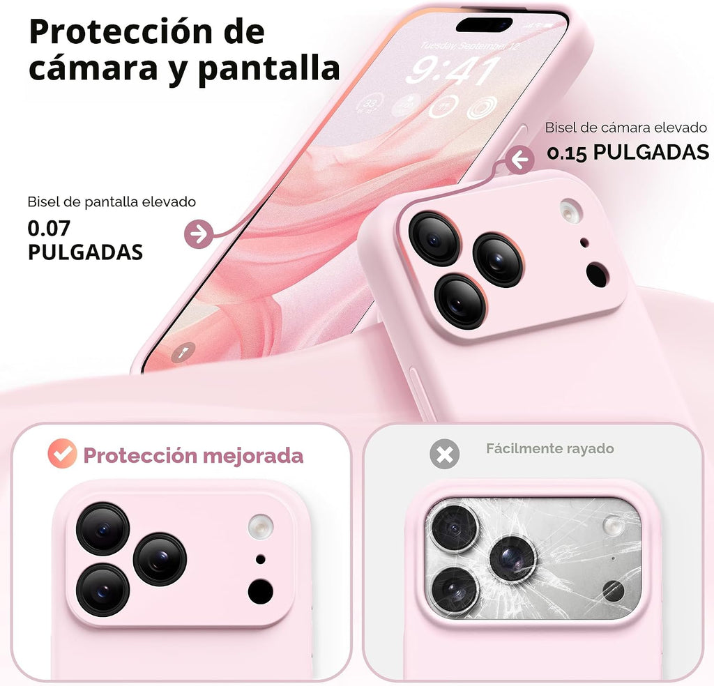 FUNDA ROSA DE IPHONE 17