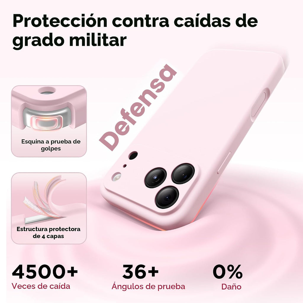 FUNDA ROSA DE IPHONE 17