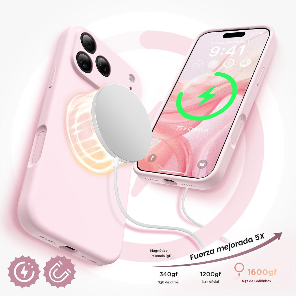 FUNDA ROSA DE IPHONE 17