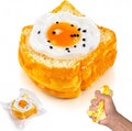 Egg Toast Squishy Toys, Silicone