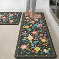 GENIMO Alfombrillas de cocina antifatiga para piso, 2 unidades, alfombras