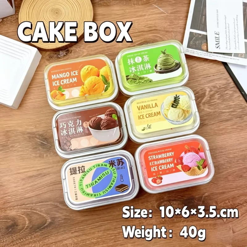 1/6pcs Squishy Tiramisu Ice Cream Cake Squeeze Toy Slow Rebound Stress Relief Fidget Toys for Anxiety ADHD Autism for Kids Adult
